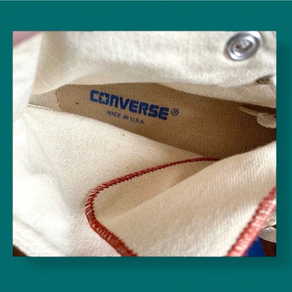 Converse 1980s Made in USA Burnt Orange High Top Vintage Sneakers Sz 11.5 RareOG - Picture 12 of 16